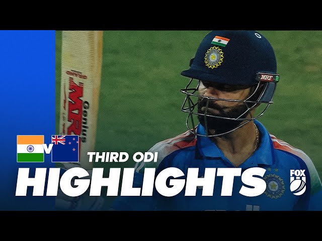 Can Kohli carry India to a series win? I India v New Zealand 3rd ODI Match Highlights I Fox Cricket