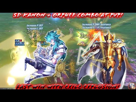 Saint Seiya: Awakening (KOTZ) - Lyra Orphee + SD Kanon Combo at PvP! Fast Win from Exile Explosion!