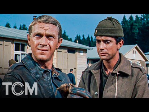 Steve McQueen Tries To Find a Way out of a POW Camp | The Great Escape | TCM