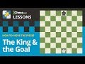 How to Move the Chess Pieces: The King and the Goal