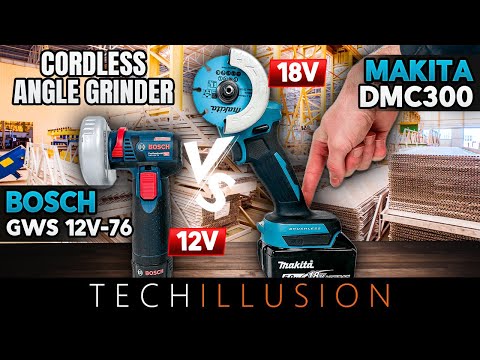 🔥MAKITA or BOSCH?🧐 Which MINI ANGLE GRINDER is the BETTER ONE?!😱 - GWS 12V-76 vs DMC300Z Test