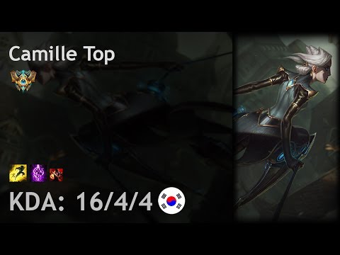Camille Top vs Fiora - KR Challenger Patch 7.14