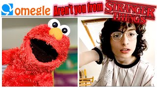 Elmo meets someone who looks like that one dude from stranger things! (omegle)