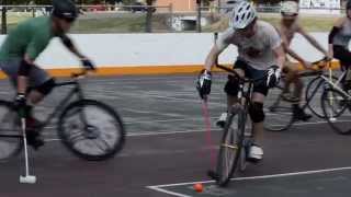 preview picture of video 'Bike Polo Hell on the Hardcourt - Denton'