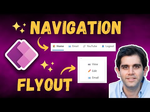 Power Apps Navigation & Flyout Menus with Modern Tab List