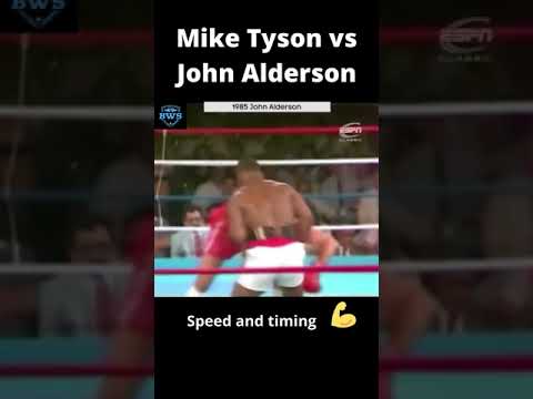 Mike Tyson vs John Alderson, amazing power one shot K O