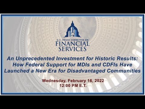 An Unprecedented Investment for Historic Results: How Federal Support for MDIs... (EventID=114428)