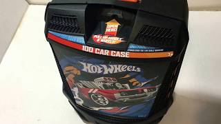 Hot Wheels 100 Car Storage Case Review - HotWheels - Suitcase style wheels