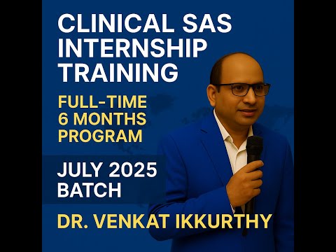Clinical SAS Internship Training | Full-Time 6 Months Program