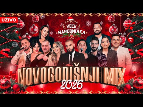 🎄 NOVOGODISNJI MIX PESAMA - 3 SATA HITOVA | UZIVO | 2026 | VECE NARODNJAKA 🎄