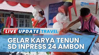 Murid SD Inpress 24 Ambon Buat Tenun dan Dipajang di Gelar Karya, Ada Berbagai Macam Kerajinan