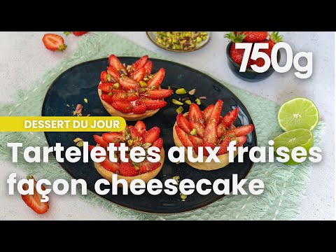Strawberry, cheesecake cream and pistachio tartlet recipe - 750g