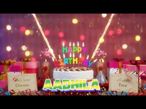 AADHILA Happy Birthday Song with Names 🌟 Happy Birthday to You