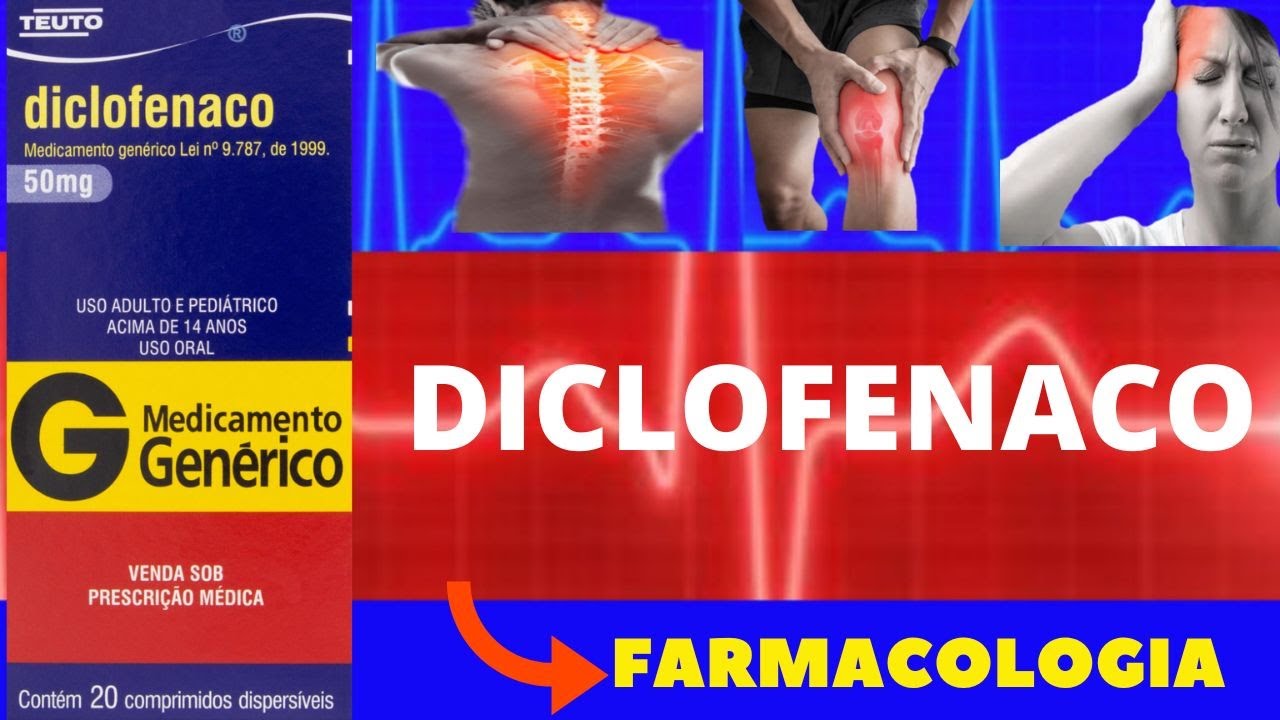 DICLOFENACO - PARA QUE SERVE, COMO TOMAR, COMO FUNCIONA, EFEITOS COLATERAIS - FARMACOLOGIA