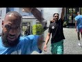 LeBron James & Bronny James FULL WORKOUT In Driveway! They’re HILARIOUS 🤣