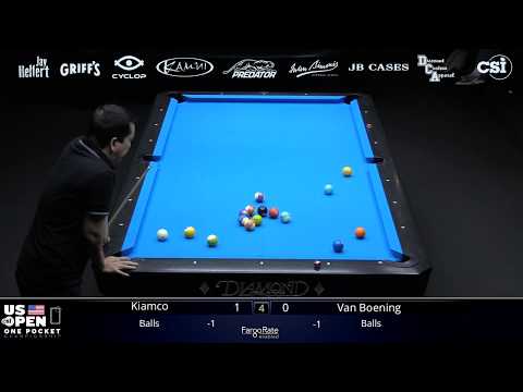 VAN BOENING PUSHED TO THE LIMIT! Van Boening vs Warren Kiamco 2019 US Open One Pocket Championship