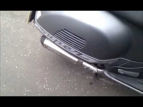 Vespa GTS 300 - Remus exhaust with & without DB Killer fitted