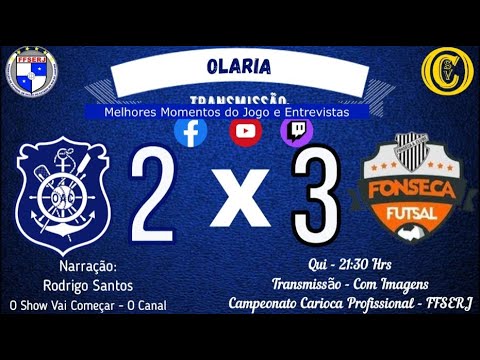 Melhores Momentos Olaria 2 x 3 Fonseca   Campeonato Carioca Profissional   FFSERJ