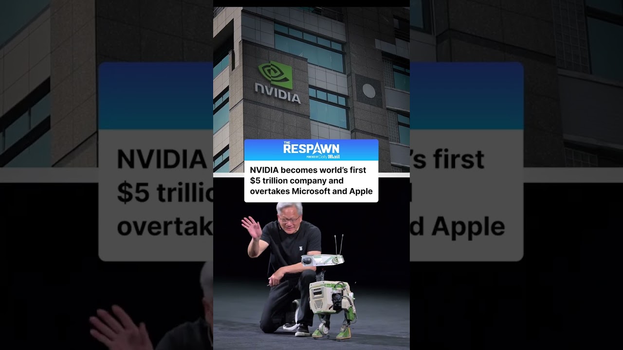NVIDIA has officially become the world’s most valuable company, surpassing a $5 trillion market cap