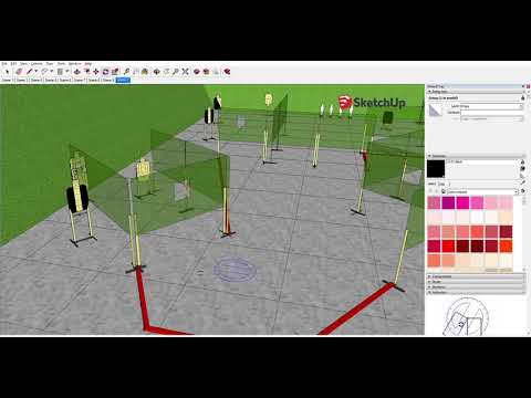 How to Draw USPSA Stages in Sketchup