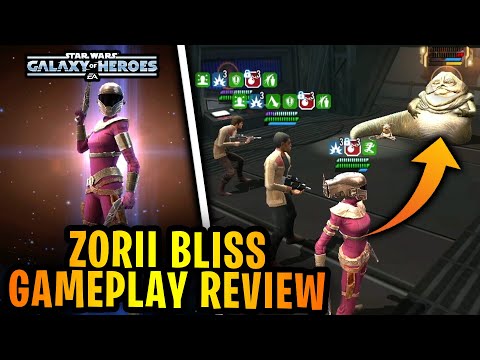 Zorii Bliss Gameplay Review - Take Down Jabba the Hutt, GAS, and More! - Star Wars: Galaxy of Heroes