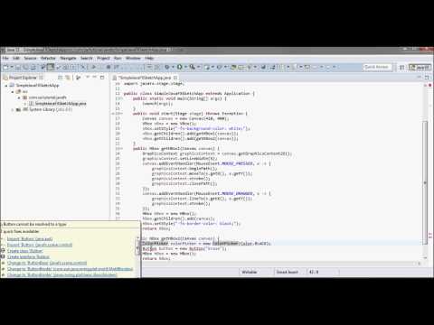 JavaFX Sketch App. Tutorial