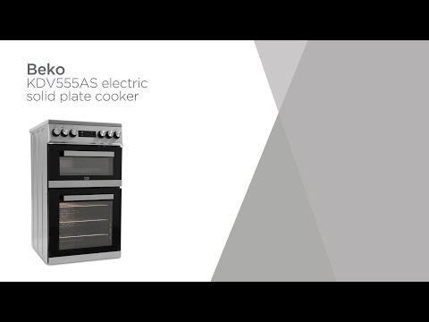 Beko KDV555AS 50 cm Electric Solid Plate Cooker - Silver | Product Overview | Currys PC World