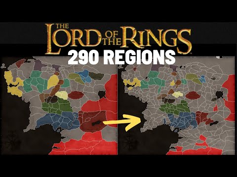 Lord of the Rings Total War Remastered - New Map with 290 settlements - Rome Remastered