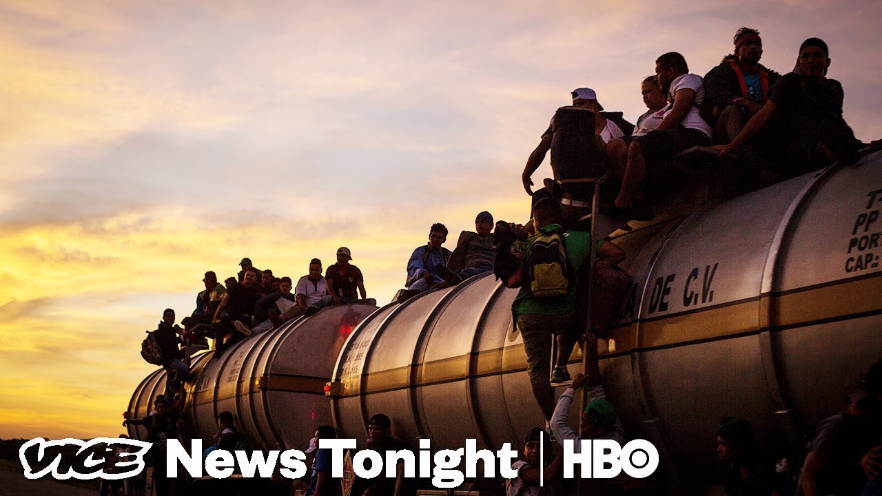 Walking to America with the Migrant Caravan | VICE News Tonight Special Report (HBO)