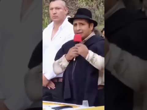 Loja, representante de la Federación Interprovincial de Indígenas Saraguros.