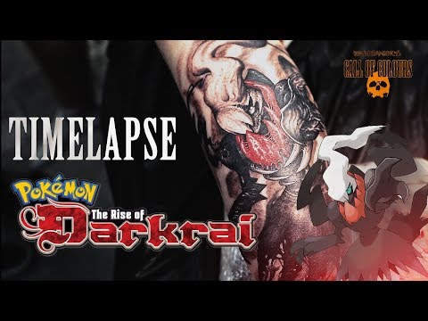 Darkrai (Pokemon) - Tattoo timelapse / Ixi Ink