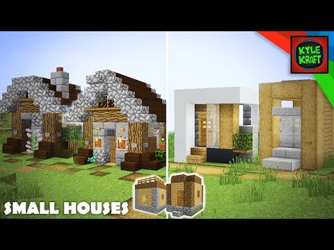 KyleKraft - Minecraft: Modern vs Medieval Village Transformation! (Small Houses)