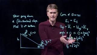 Skiing - A Great Example of Conservation of Energy | Physics with Professor Matt Anderson | M11-05