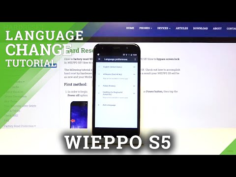 How to Change System Language on WIEPPO S5 –  Language Configurations