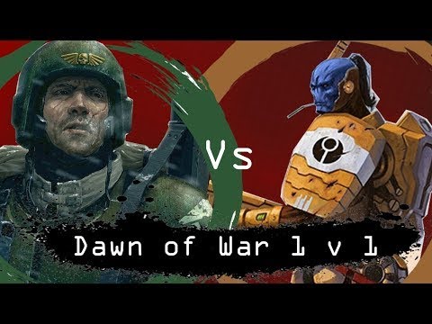 Dawn of War  Soulstorm 1 v 1 Imperial Guard vs Tau