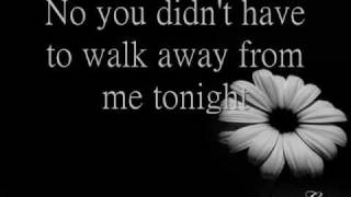 You Didn&#39;t Have To Walk Away-Mitchel Musso with Lyrics