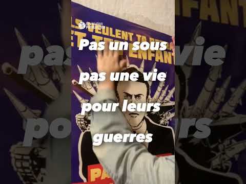 ???? Rejoins notre campagne contre la militarisation et viens à notre meeting le 24 mai à Paris !