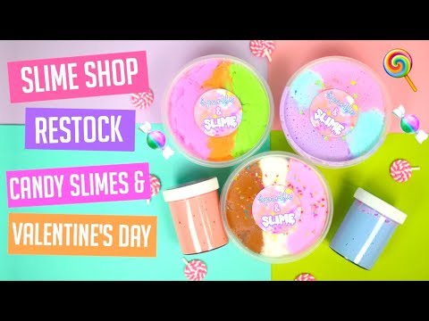 BIGGEST Slime Shop Restock January 28th, 2018 (Valentine's Day + Candy Slime) Video