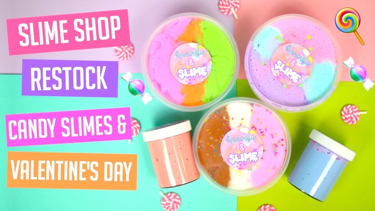 BIGGEST Slime Shop Restock January 28th, 2018 (Valentine's Day + Candy Slime)