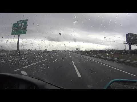 Rolling along the New Jersey Turnpike on my '94 Honda Goldwing gl1500se