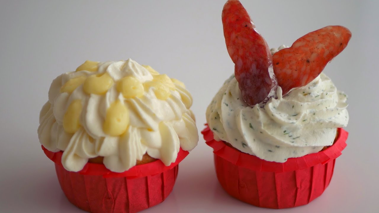 Капкейки Сладкий и Солёный из одного теста