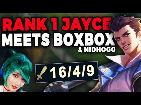 #1 JAYCE WORLD DESTROYS LEGENDARY DUO BOXBOX & NIDHOGG! (THEY HAD NO CHANCE) - League of Legends