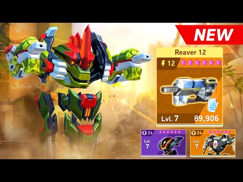 NEW WEAPON Reaver 12 with Killshot, Surge, Eclipse - Mech Arena