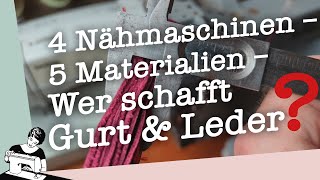 4 Nähmaschinen – 5 Materialien – der große Vergleich | 1080p | EN Subtitle
