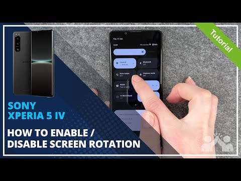 Sony Xperia 5 IV - How to enable / disable screen rotation - 📱• 🔄 • 🙅🏼‍♂️ •Tutorial