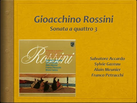 Rossini, String Sonata 3 - Video Score - Accardo, Gazeau, Meunier, Petrachi
