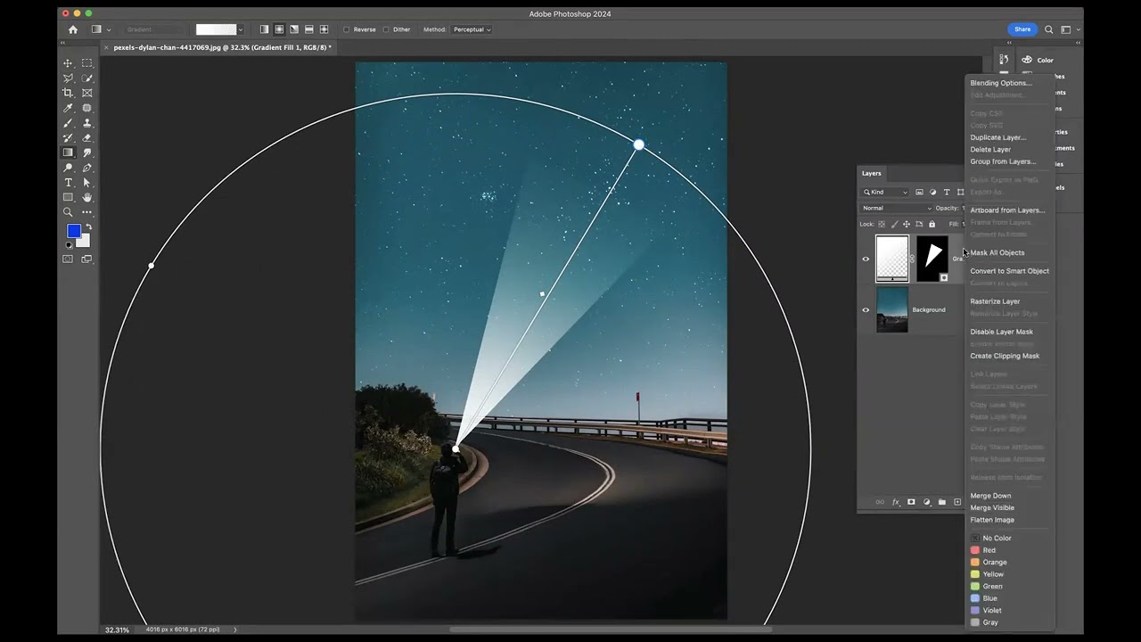 How to create a spotlight - Adobe Photoshop