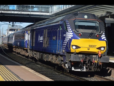 Scotrail + DRS Class 68 hauled sets @ Haymarket + Edinburgh Waverley 24/07/2017 - 28/07/2017
