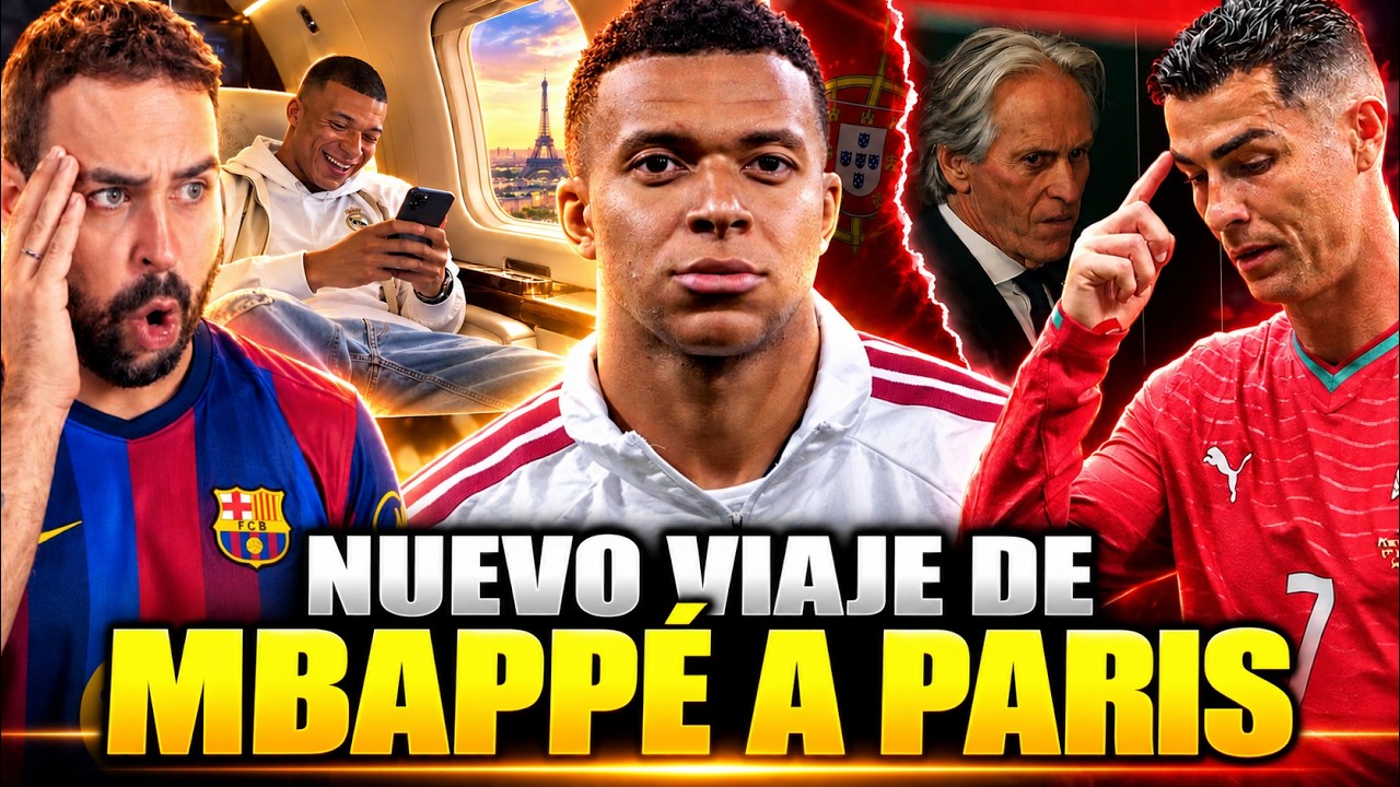 💣¡LÍO en el MADRID! NUEVA ESCAPADA de MBAPPÉ a PARÍS ¡EXPLOTA TODO! - JORGE JESUS RESPONDE a CR7