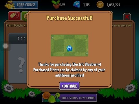 Plants vs. Zombies 2 Part 124: How to hack premium plants, coins and gems, and Electric Blueberry